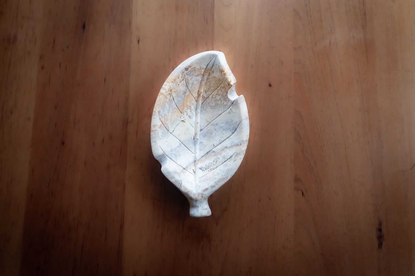 Hand Carved Stone Tobacco Leaf Cigar Ashtray (Extra Large) #2