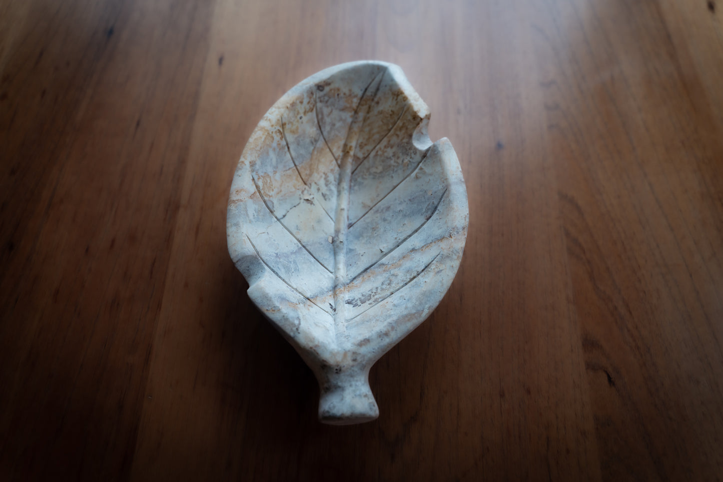 Hand Carved Stone Tobacco Leaf Cigar Ashtray (Extra Large) #2